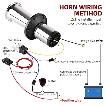Amazon.com: OOGA Air Horn 12V 110DB Aooga Ahooga Horn